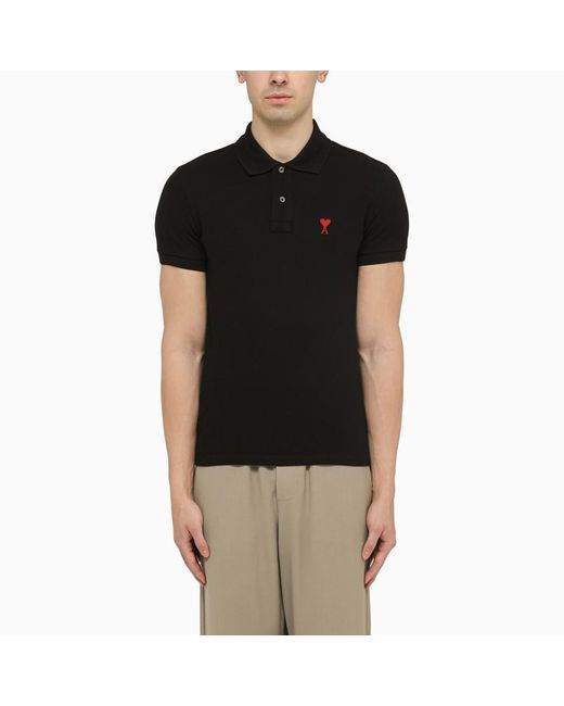AMI Black T-Shirts And Polos for men