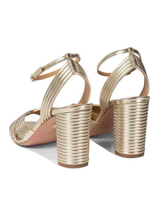 Aquazzura Metallic Sandals