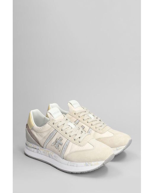 Premiata White Conny Sneakers