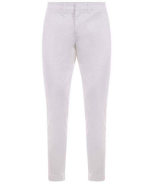 Fay White Trousers for men