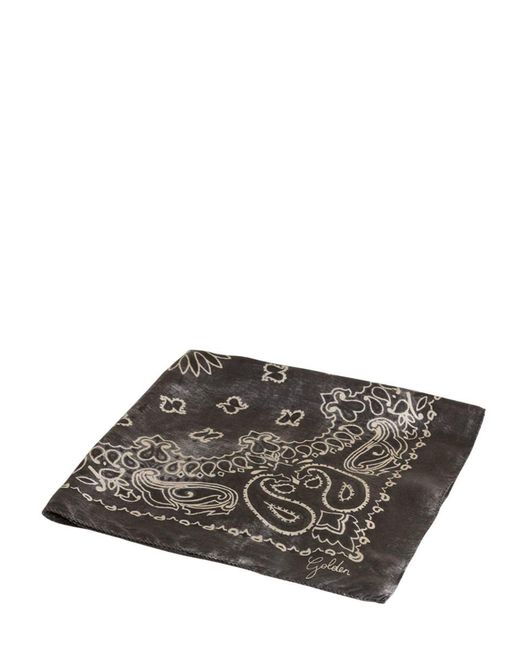 Golden Goose Deluxe Brand Gray Scarfs for men
