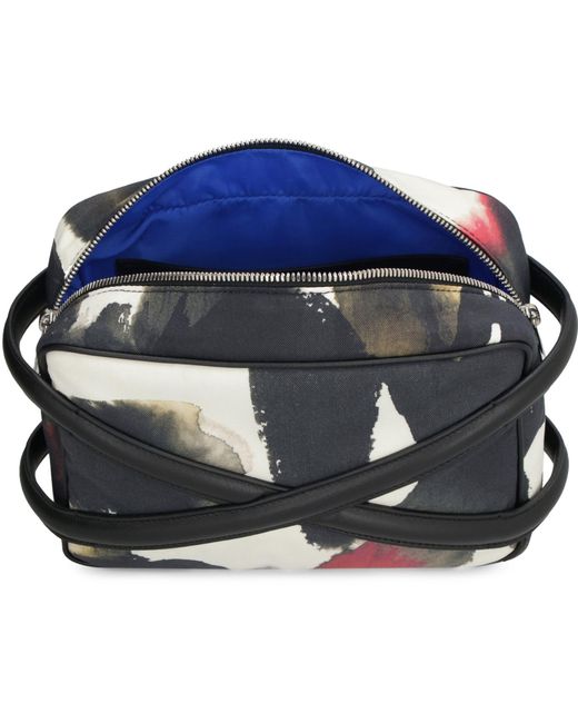 Alexander McQueen Black Harness Technical Fabric Camera Bag for men