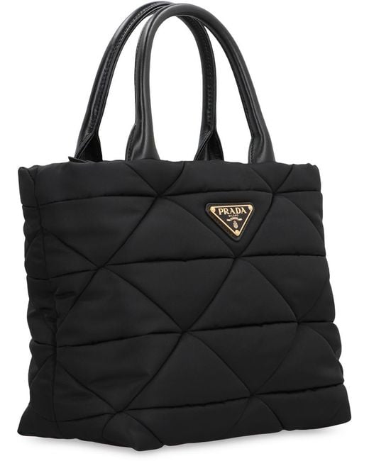Prada Black Small Re-Nylon Tote Bag