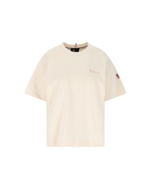 Moncler White T-Shirts And Polos