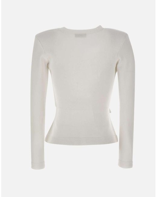 Elisabetta Franchi White Sweaters