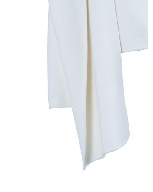 P.A.R.O.S.H. White Cropped Wool Jacket