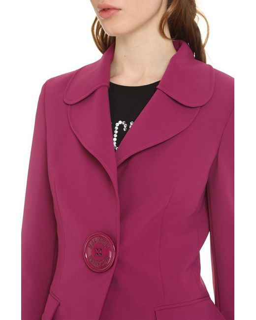 Moschino Pink Single-breasted One Button Jacket