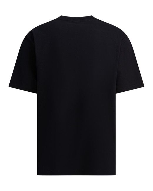 Stussy Black Cotton T-Shirt for men