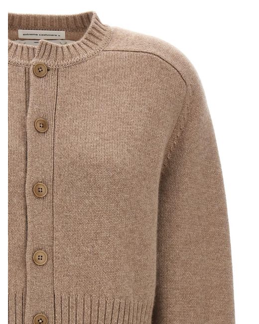 Extreme Cashmere 'no.298 Scala' Cardigan in Brown | Lyst Australia