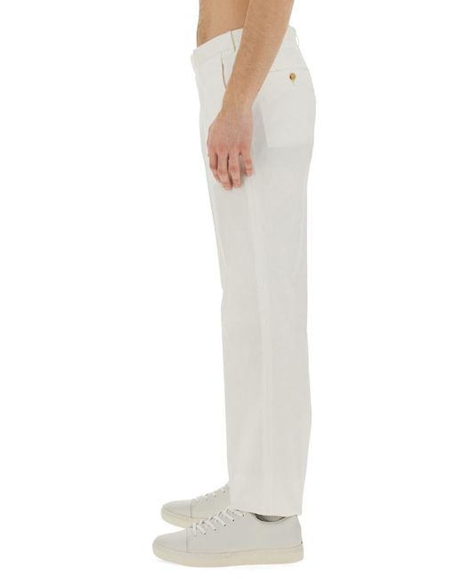 Zegna White Cotton Pants for men