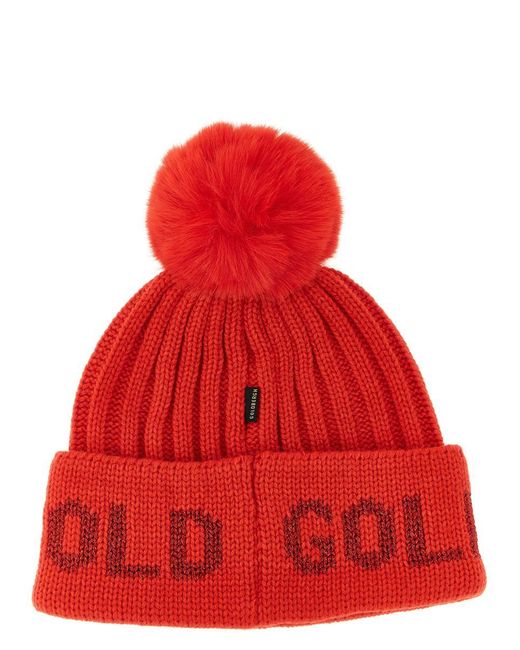 Goldbergh Red 'hodd' Cap