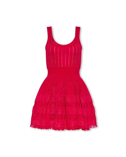 Alaïa Red Sleeveless Dress