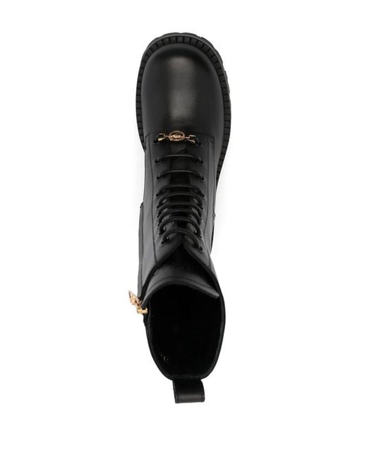 Versace Black Vagabond Army Boots