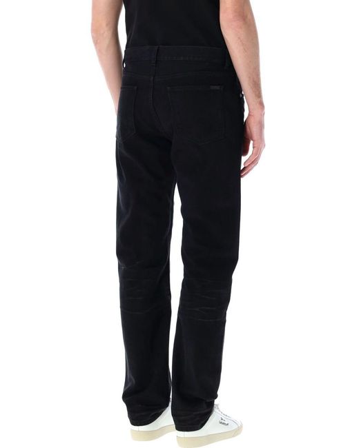 Saint Laurent Black Baggy Jeans for men