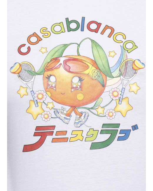 Casablanca White T-Shirts And Polos