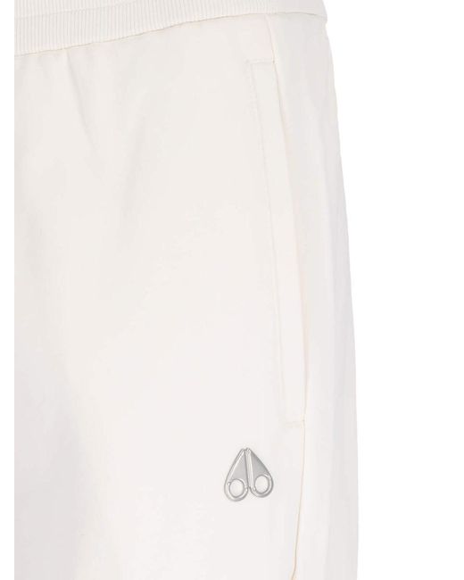 Moose Knuckles White Trousers for men