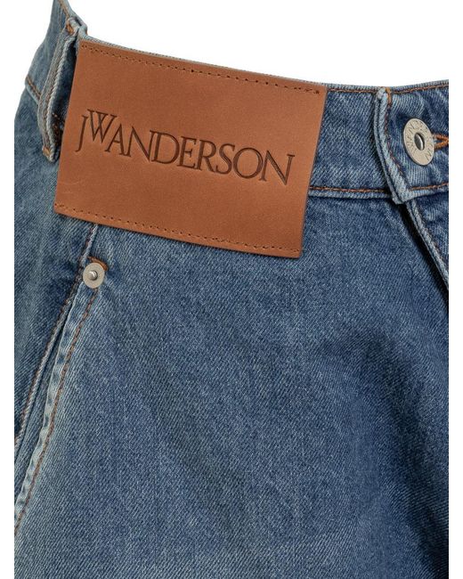 J.W. Anderson Blue Workwear Short Jeans for men