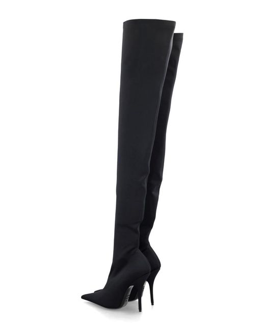 Balenciaga Black Knife 110mm Over-the-knee Boots