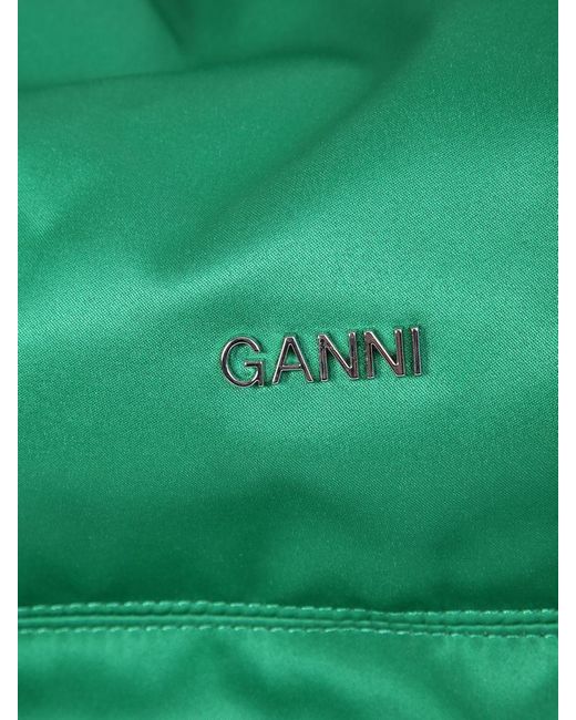 Ganni Green Top Handles