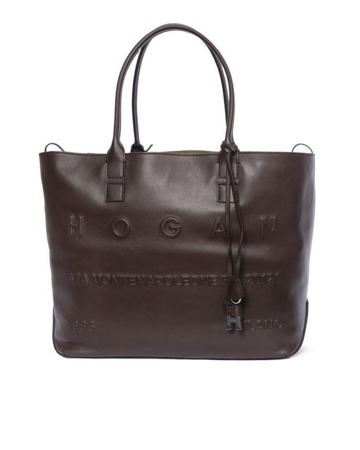 Hogan Brown Hand Held Bag