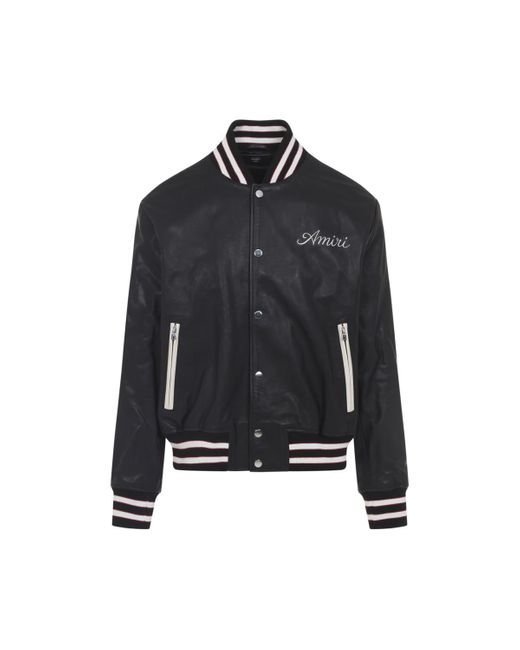 Amiri Black Club Varsity Jacket for men