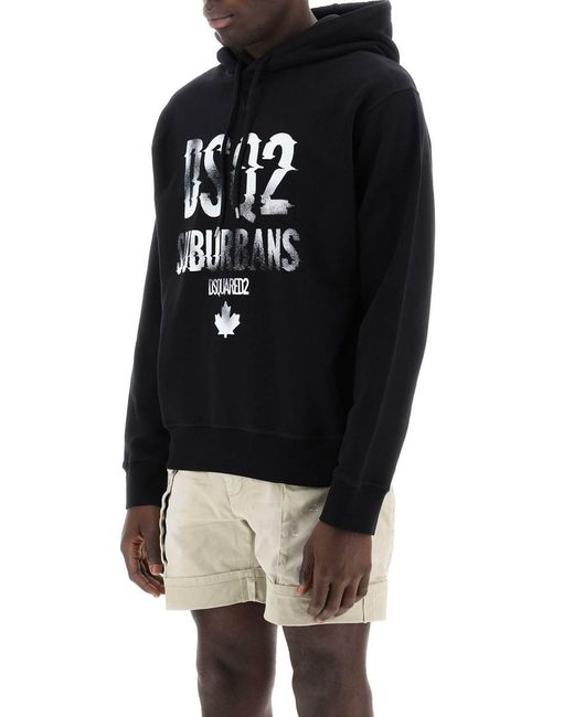 DSquared² Black "Suburbans Cool Fit Sweatshirt for men