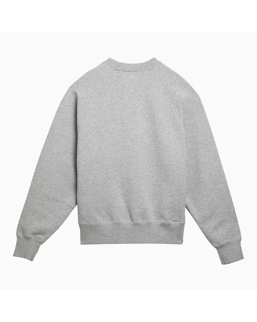 AMI Gray Ami De Coeur Light Sweatshirt for men