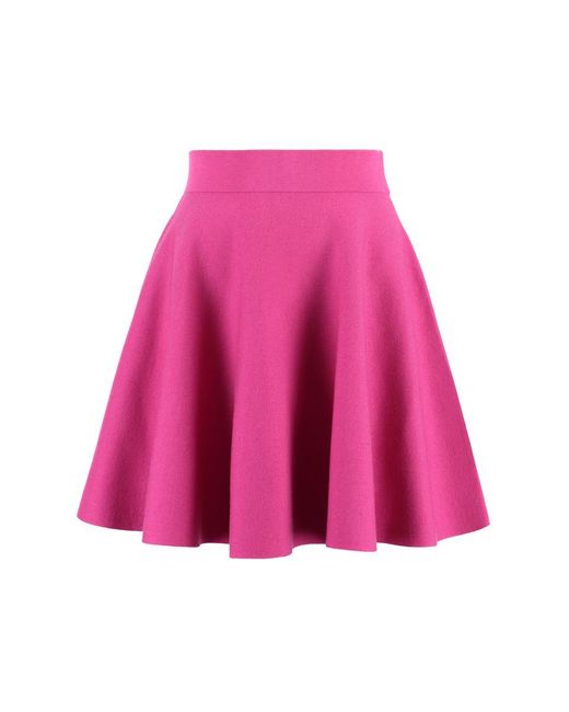 Nina Ricci Pink Knitted Mini Skirt