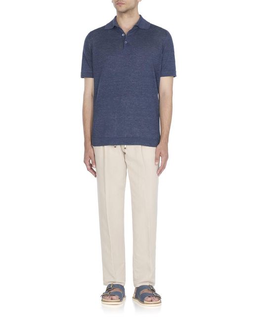 Brunello Cucinelli Blue T-Shirts And Polos for men