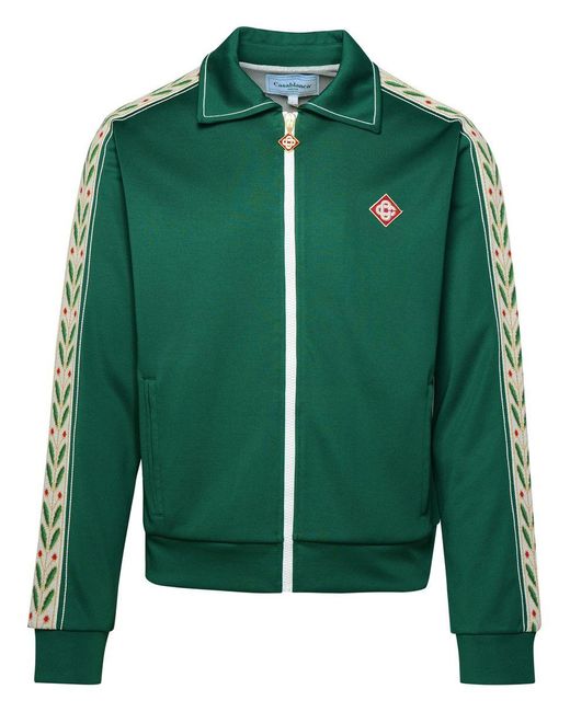 Casablancabrand Green 'Laurel' Cotton Blend Sweatshirt for men