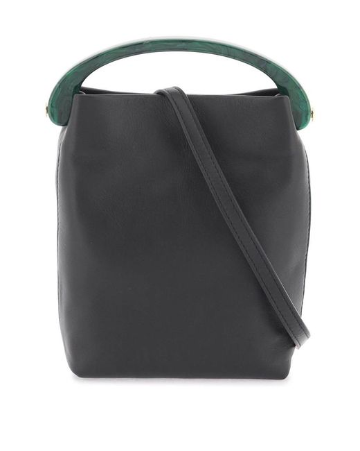 Dries Van Noten Black Leather Handbag For Women