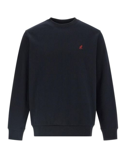 Gramicci Blue Embroidery Sweatshirt for men