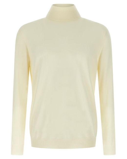 Zanone White 'dv' Sweater for men
