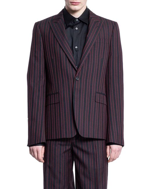 Alexander McQueen Blue Blazers for men
