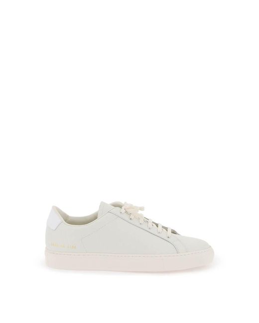 Common Projects White Retro Low Top Sne for men