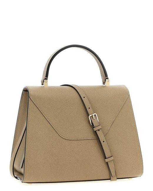 Valextra Metallic 'iside' Medium Handbag