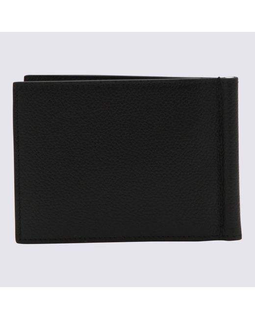 Balenciaga Black And Leather Cash Wallet for men