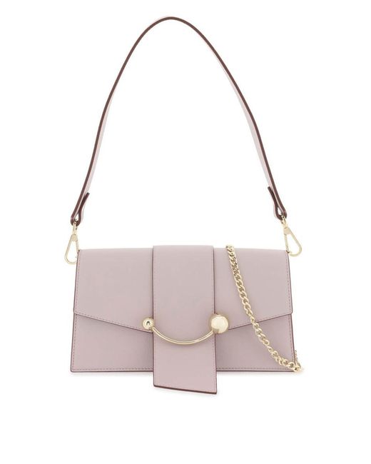 Strathberry Pink 'mini Crescent' Bag