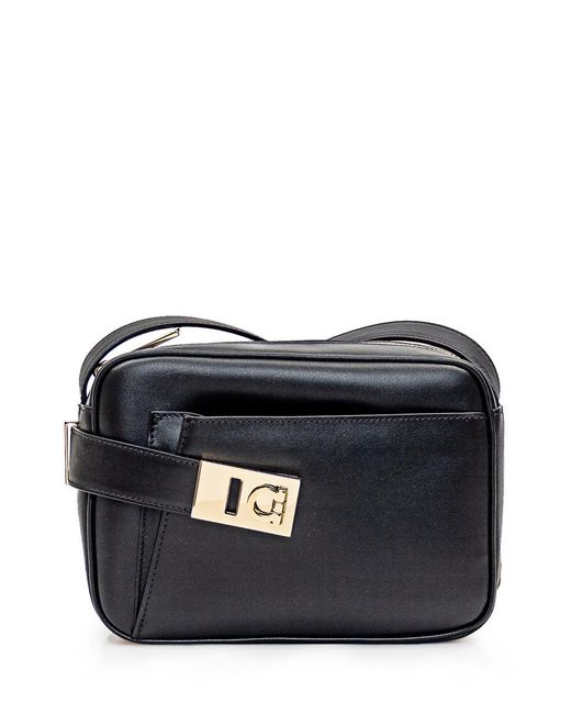 Ferragamo Black Camera Case Bag (S)