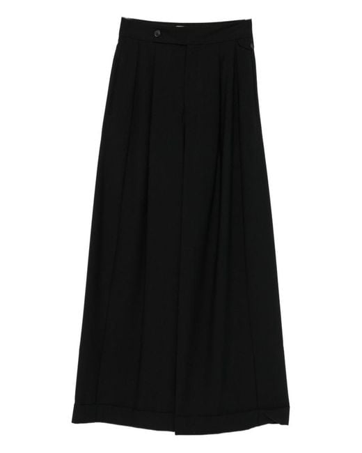 Closed Black Hanbury Wool Blend Trousers