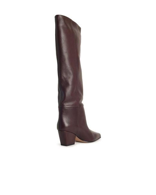 Paris Texas Brown Jane' Mocha Leather Boots