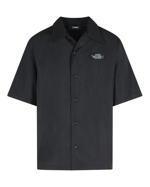 Amiri Black Spirit' Modal Blend Shirt for men