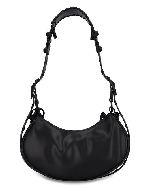 Balenciaga Black Le Cagole Xs Leather Crossbody Bag