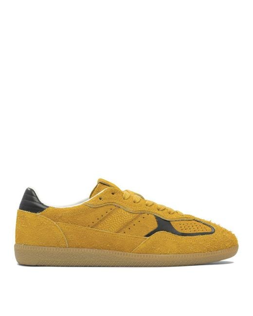 Alohas Tb.490 Rife Suede Fuzzy Yellow Leather Sneakers for men