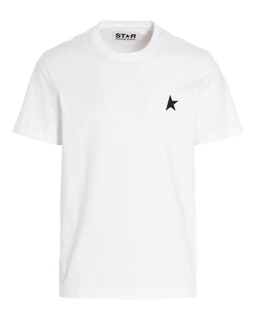 Golden Goose Deluxe Brand White T-shirt 'small Star' for men