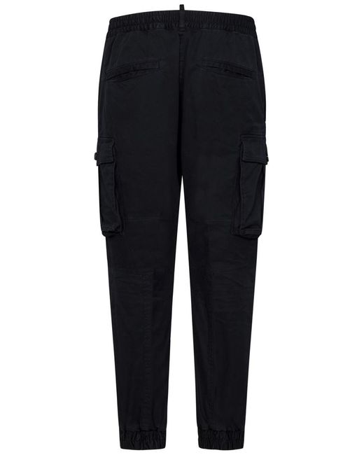 DSquared² Black Urban Cyprus Cargo Trousers for men