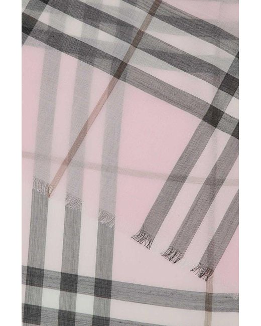 Burberry Pink Scarves And Foulards