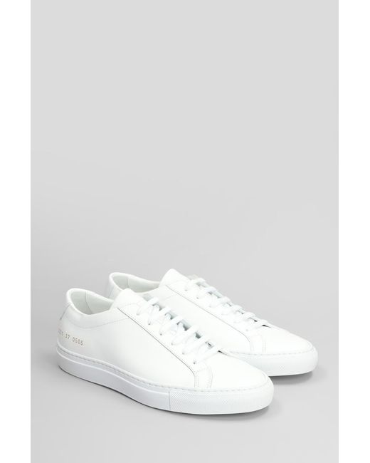 Common Projects White Original Achilles Sneakers