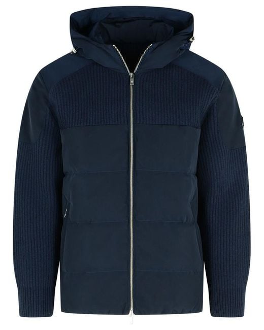 Moose Knuckles Blue Wool Jacket for men