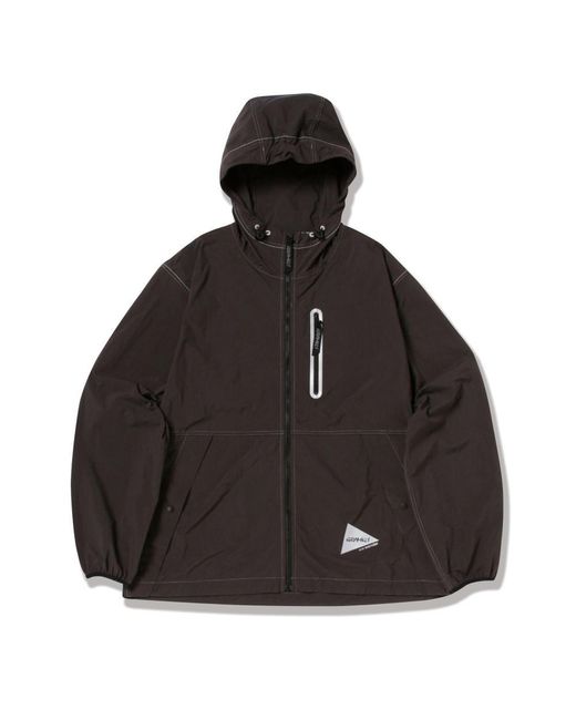GRAMICCI x and wander Men's Black Brushed Nylon Jacket